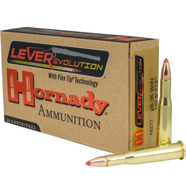 Hornady LEVERevolution .25-35 Win. 110 Grain FTX (20 Rounds)