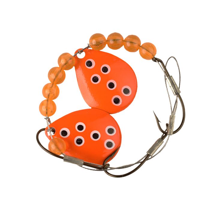 Lucky Strike Crawler Harness, Color: Nickel Florescent Orange