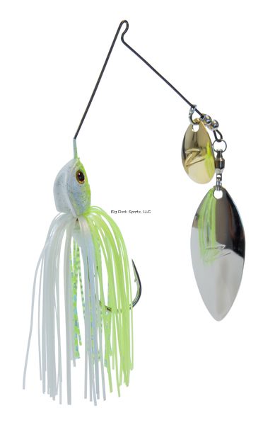 Z-Man SlingBladeZ Double Willow Spinner, Color: Chartreuse Pearl, Size: 3/8 oz
