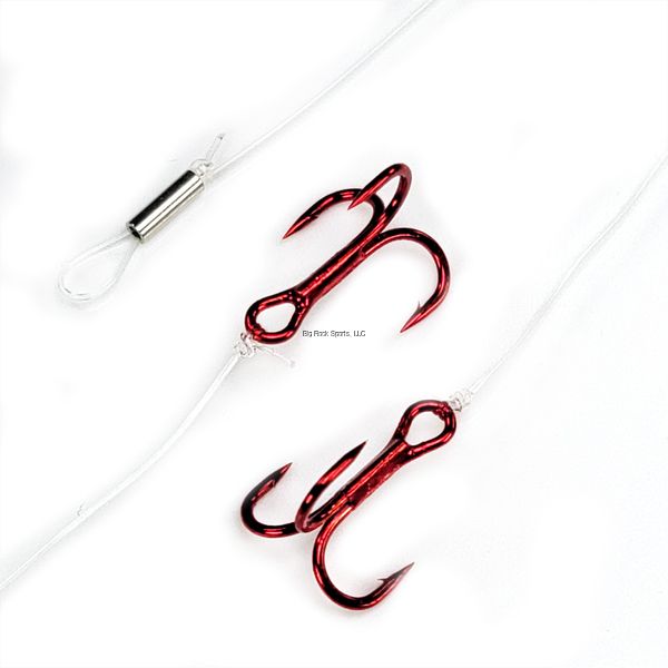 Gamakatsu Premium Treble Hook 3 Pack, Color: Red, Size: 8