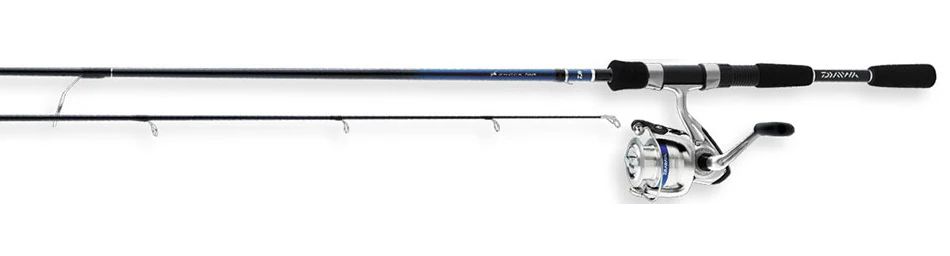Daiwa D-Shock 2-Piece Spinning Rod & Reel Combo 7' Medium