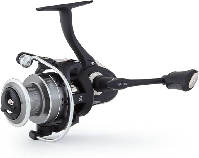 Mitchell 300 Series Spinning Reel, Ambi, 7BB + 1RB, 5.1:1 Ratio, Alum Spool, Braid10/290, 12/180, 14/150