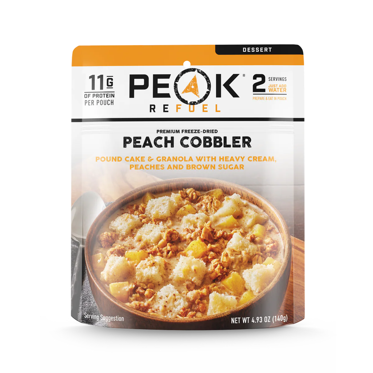 Peak Refuel Peach Cobbler - Dessert Pouch