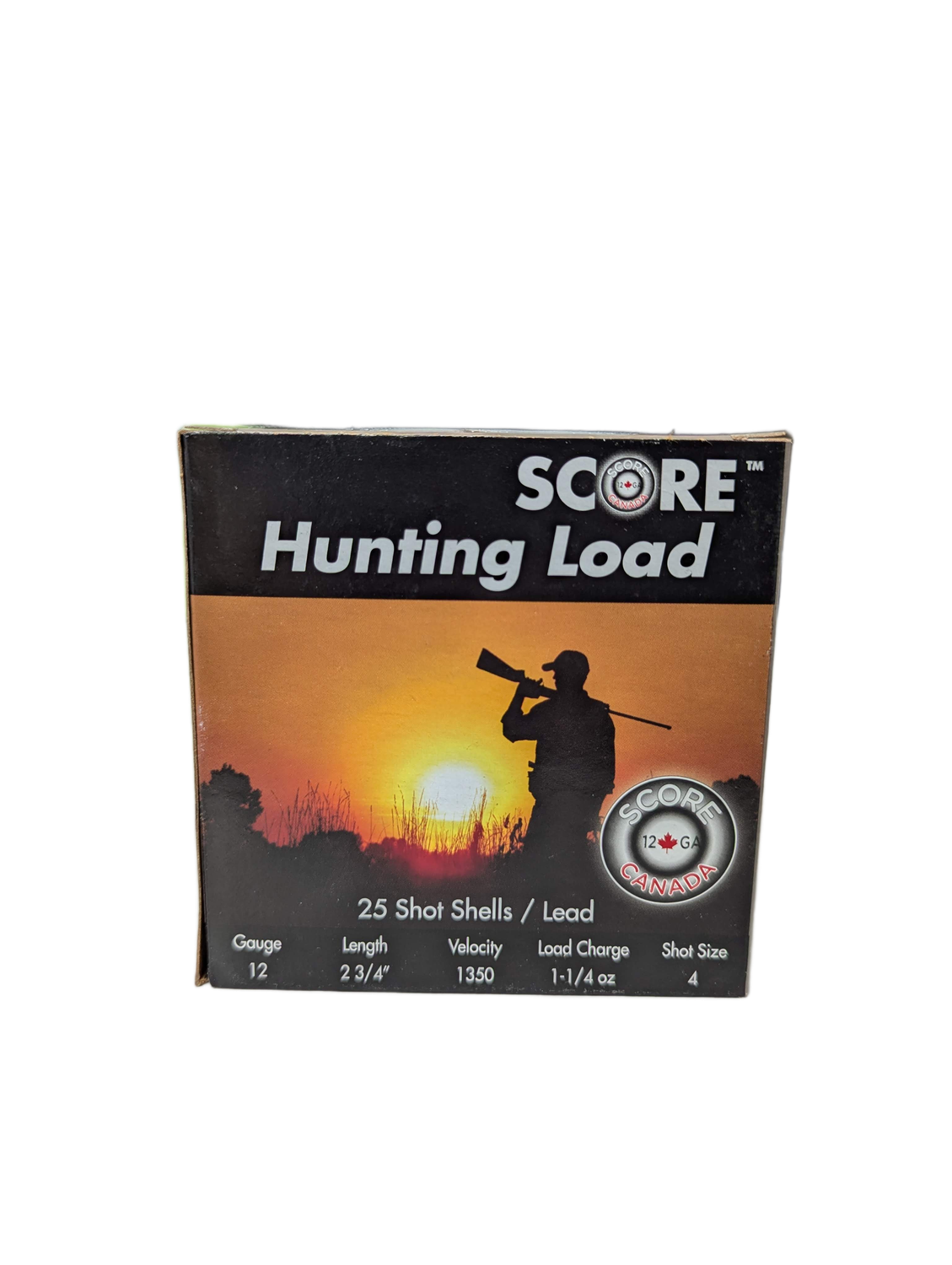 Score Lead 12 Gauge 2 3/4 1 1/4 oz #4 1350 fps (25 Rounds) - Store ...