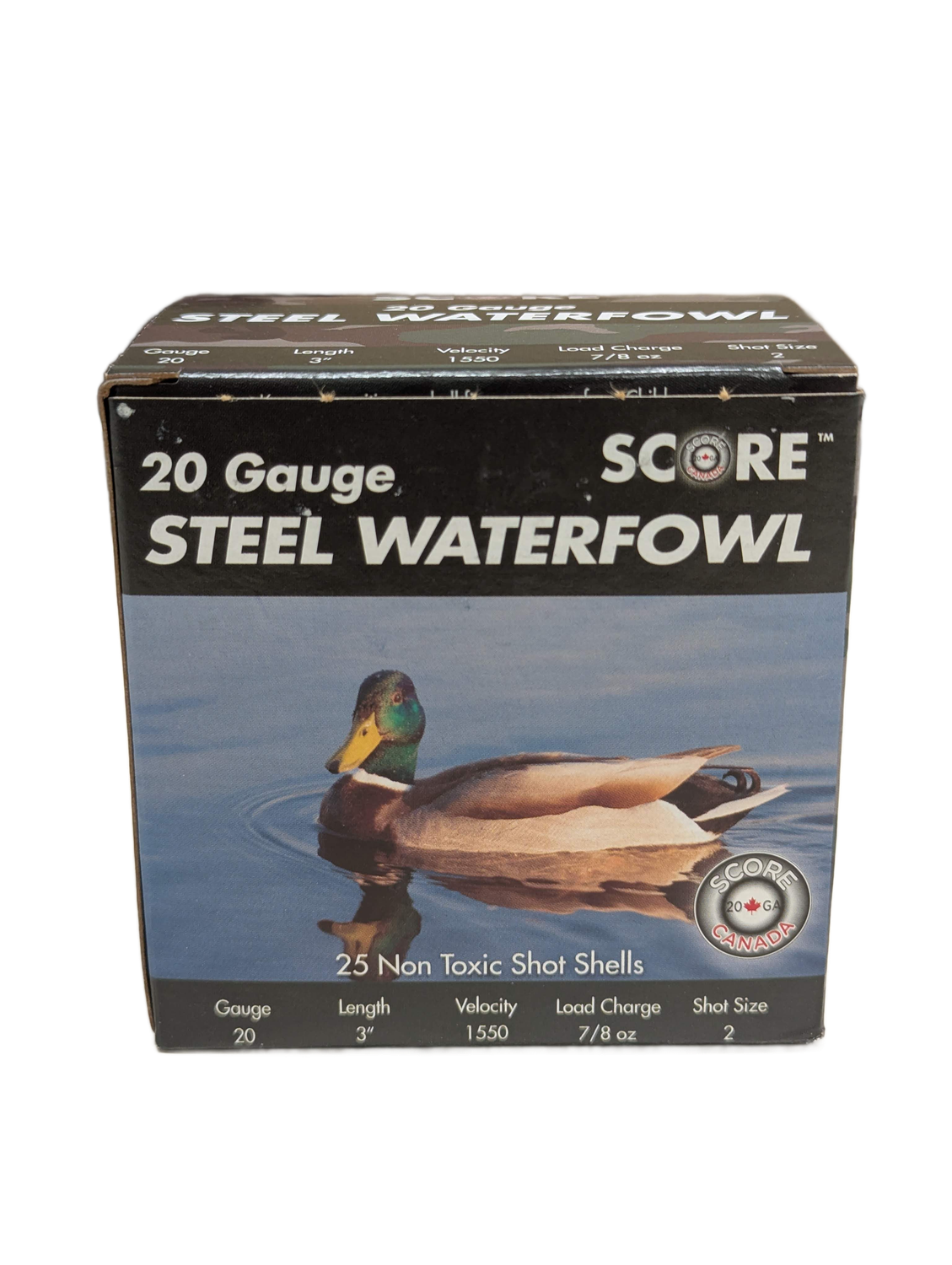 Score Steel Waterfowl 20 Gauge 3" 7/8oz #2 (250 Rounds)