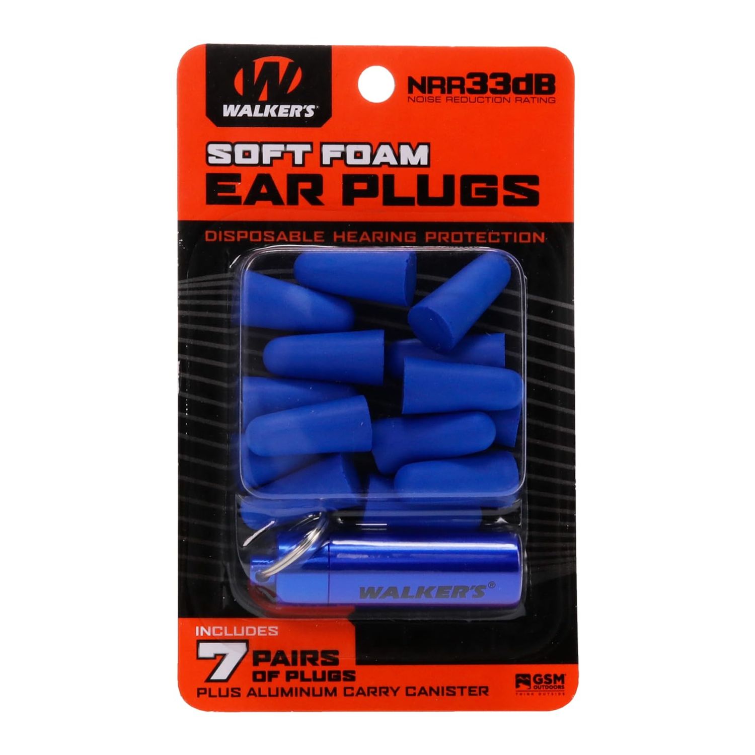Walker's Soft Foam Ear Plugs Blue Walker's Soft Foam Ear Plugs Blue