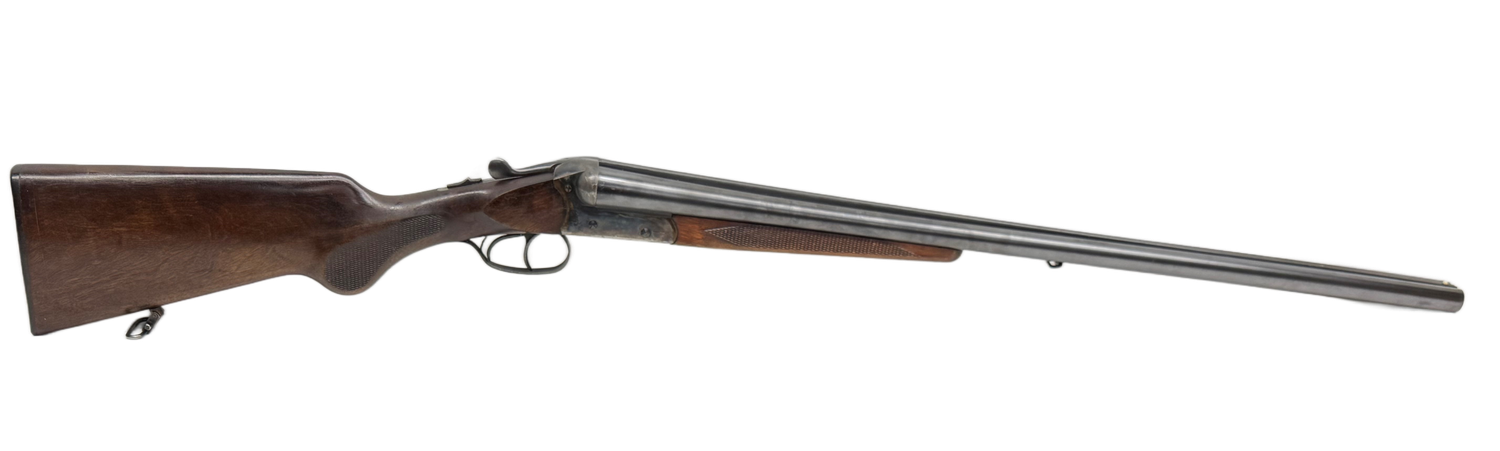 UG-20967 USED Suhl 12 Gauge 2 3/4" 28" Barrels Wood Stock Fixed Chokes Side x Side Shotgun in Good Condition