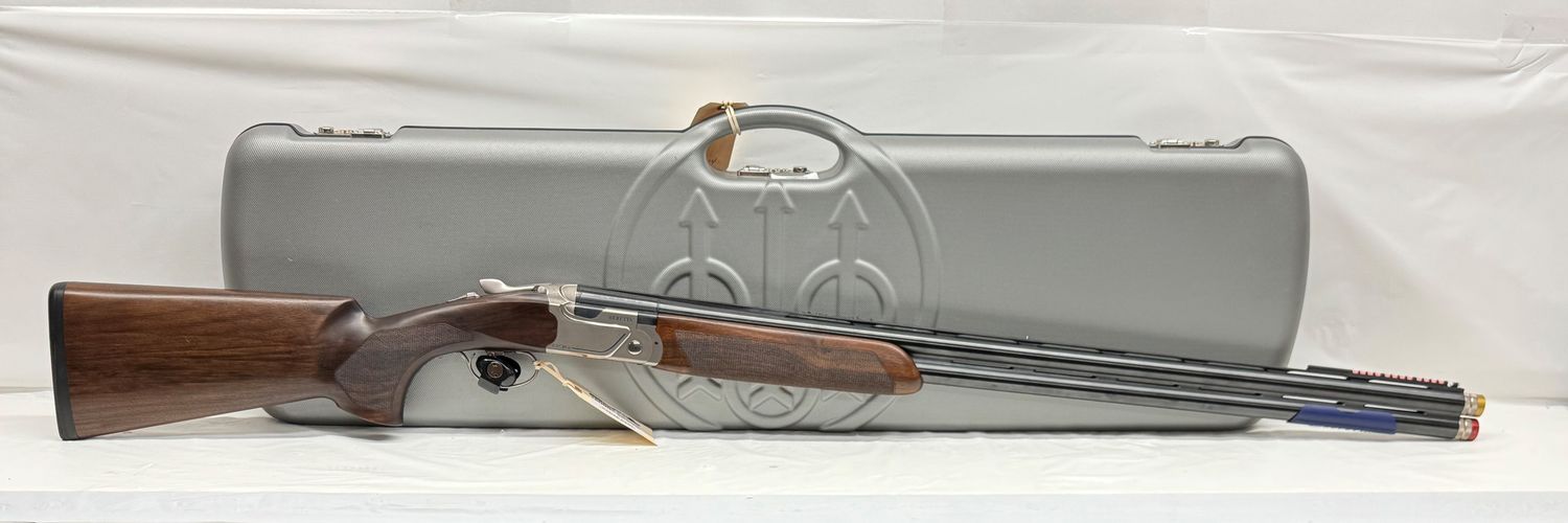 CG-0214 Used/Consignment Beretta 694 Sporting Model 12Ga 3" O/U Shotgun w/ 32" Barrels. Includes 2 Original Ext. Imp Cyl and Skeet Chokes, Original Case, Extra Butt Pad - Excellent Condition!