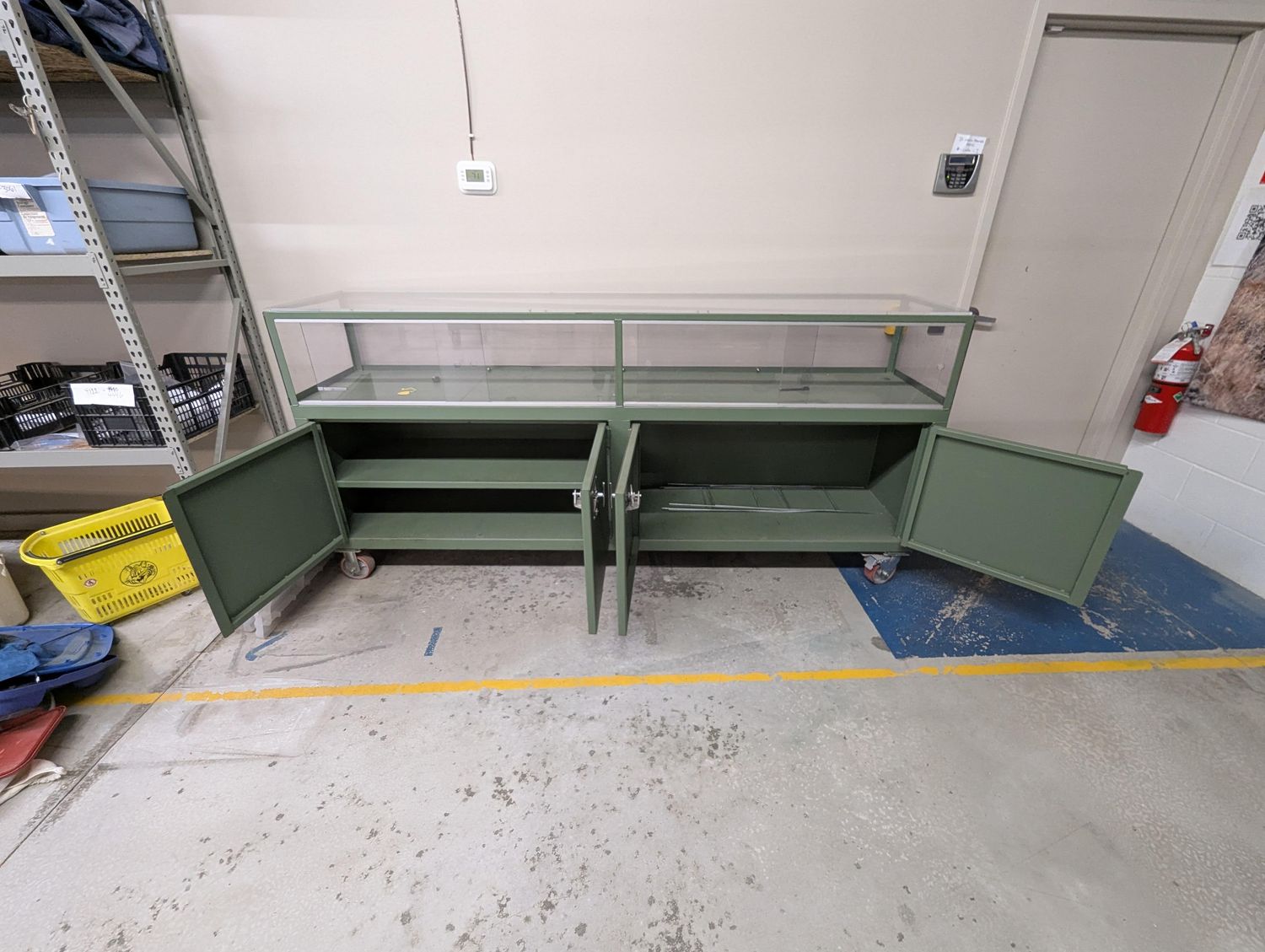 Custom Steel Display Cabinet 96 Custom Steel Display Cabinet 96" x 20" x 45"