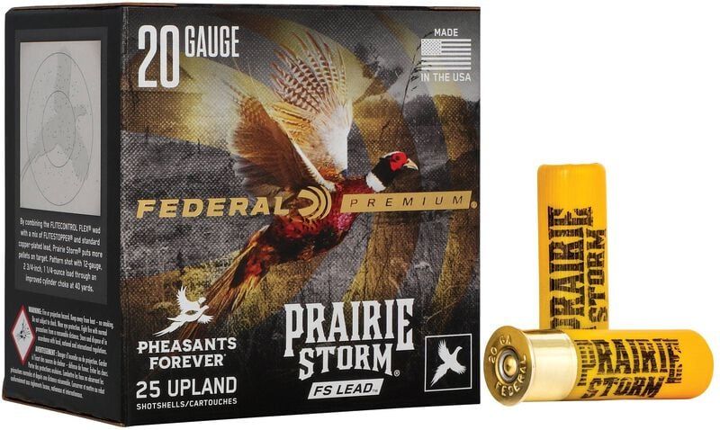 Federal Premium Prairie Storm FS Lead 20 Gauge 2 3/4" 1 oz #6 (25 Rounds)