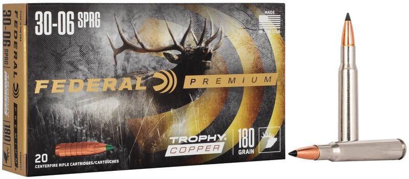 Federal Premium Trophy Copper 30-06 SPRG 180 Grain (20 Rounds)