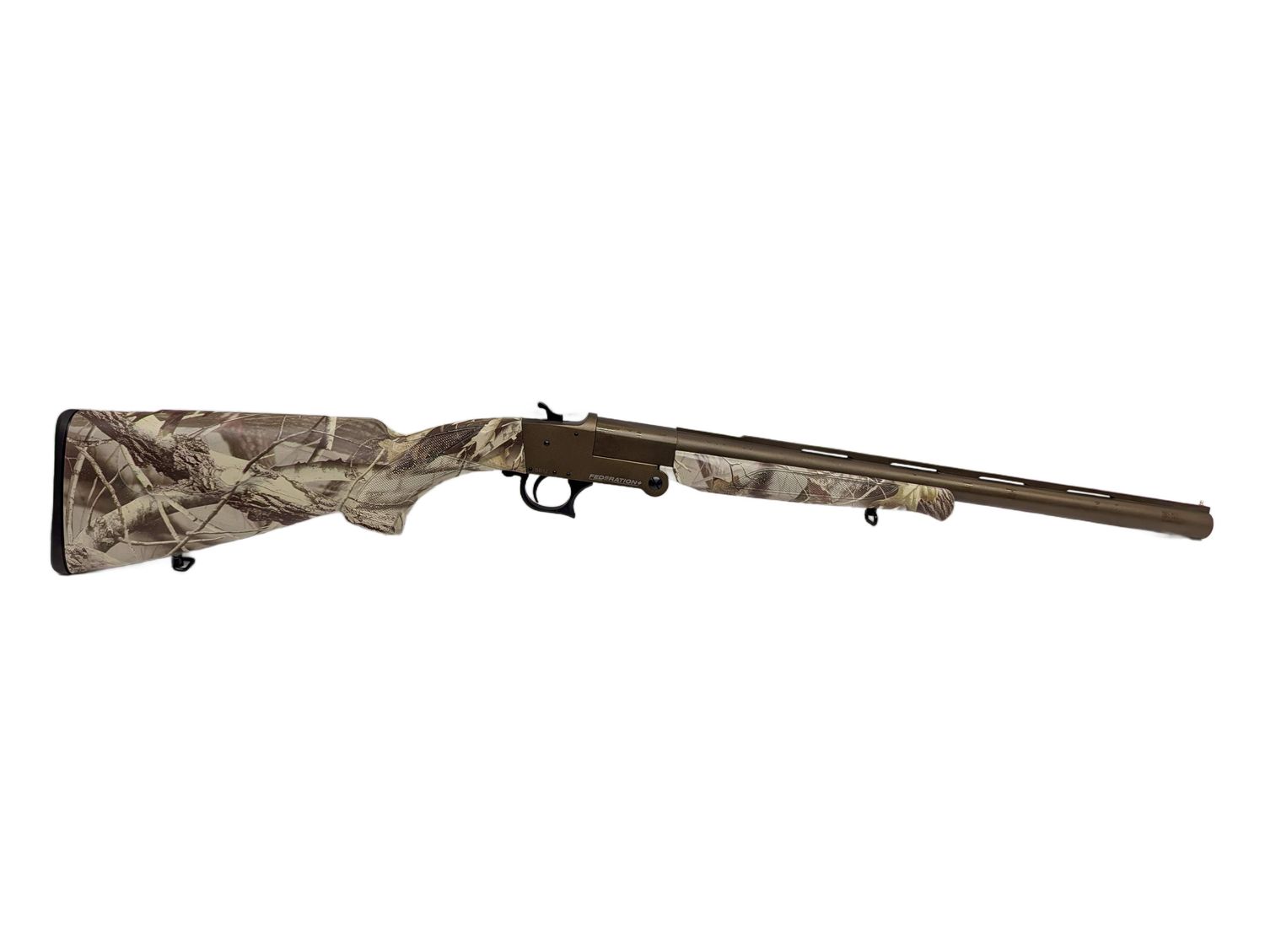 Federation SB12 3 Federation SB12 3" Camo/Bronze 20" Barrel Single Shot Shotgun