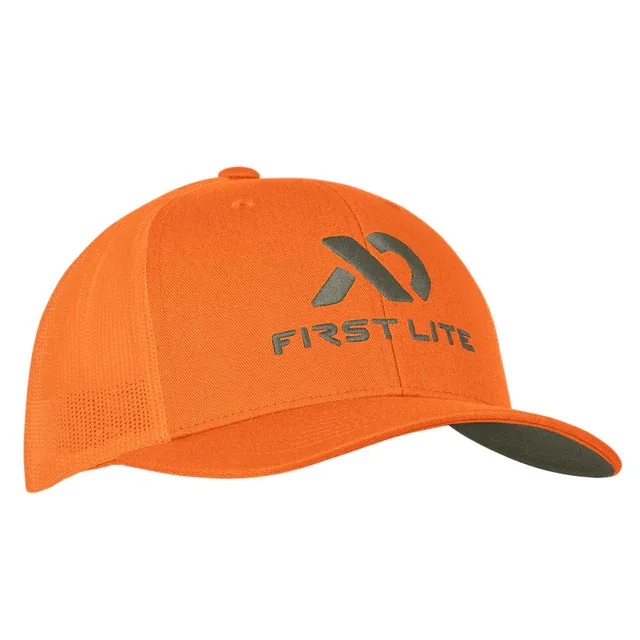 First Lite First Lite Trucker Hat - Hunters Orange/Grey - OS First Lite First Lite Trucker Hat - Hunters Orange/Grey - OS