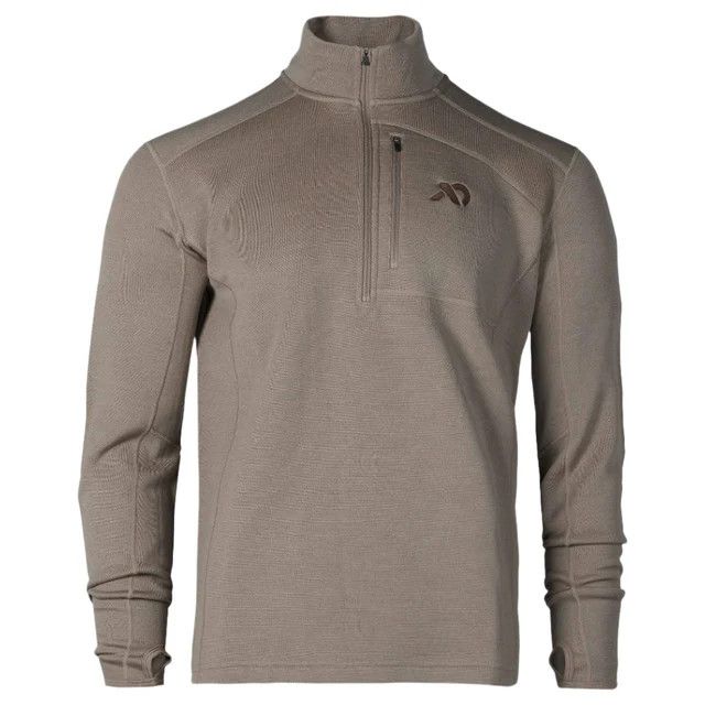 First Lite M's Furnace Quarter Zip, Color: Walnut, Size: MD