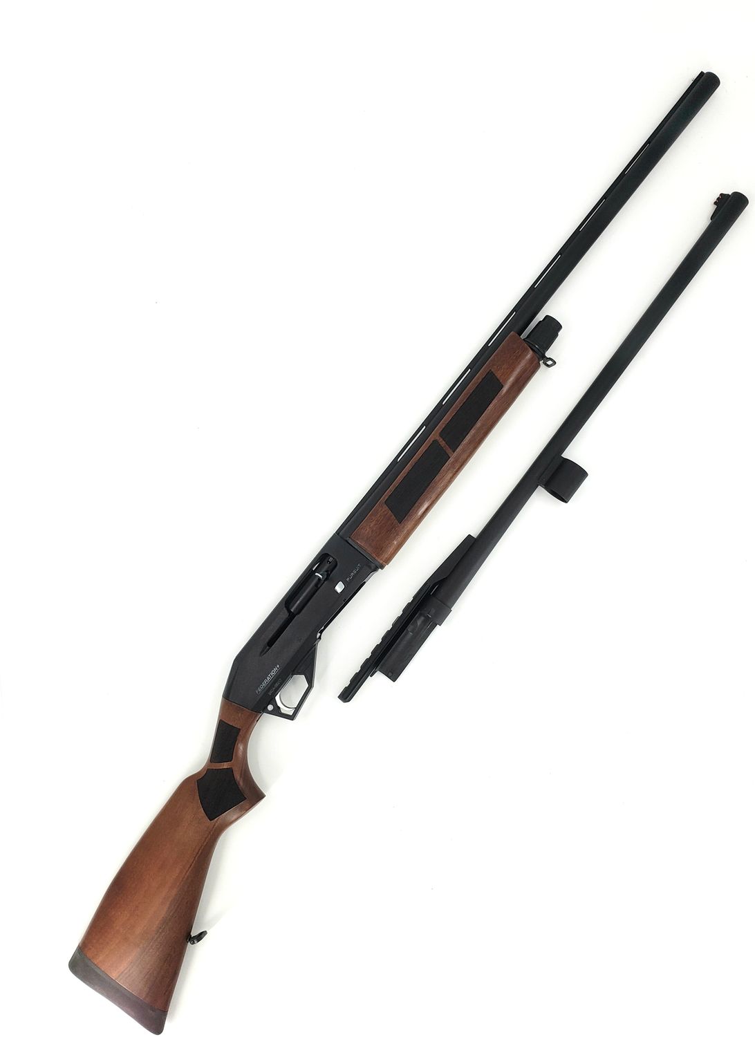 Federation Pursuit 12 Gauge 3" 28" Vent Rib / 24" Rifled Cantilever Walnut Stock Semi-Auto Shotgun Combo