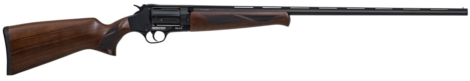 Federation RS 410 Gauge 3" 26" Barrel Walnut Stock Revolver Shotgun