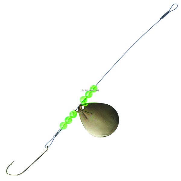 Eagle Claw QLPRHG-2 Lazer Pike Spin Rig, Size 2 Hook, Gold