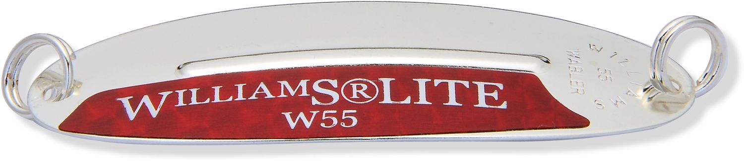 Williams W55FW-SH-FW Medium Wabler Lite Spoon 2-5/8" 1/4oz Fire Wabler No Hook