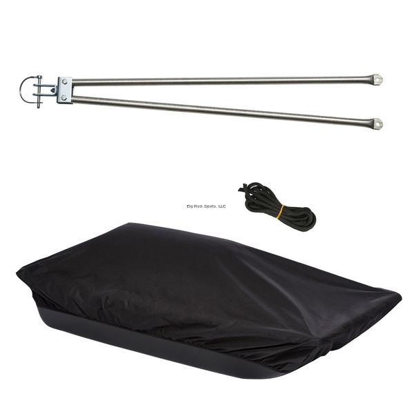 Shappell JS1K1 Jet Sled 1 Kit Included Jet Sled 1, Universal Hitch, Travel Cover, All Black