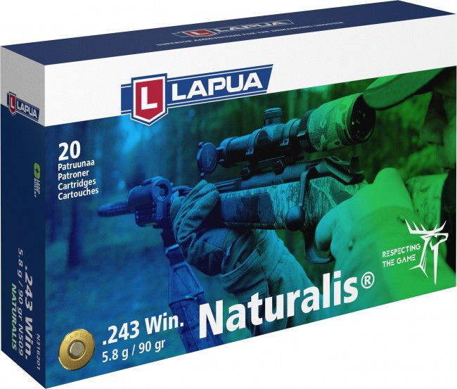 Lapua Naturalis 243 Rem 90 Grain (20 Rounds)