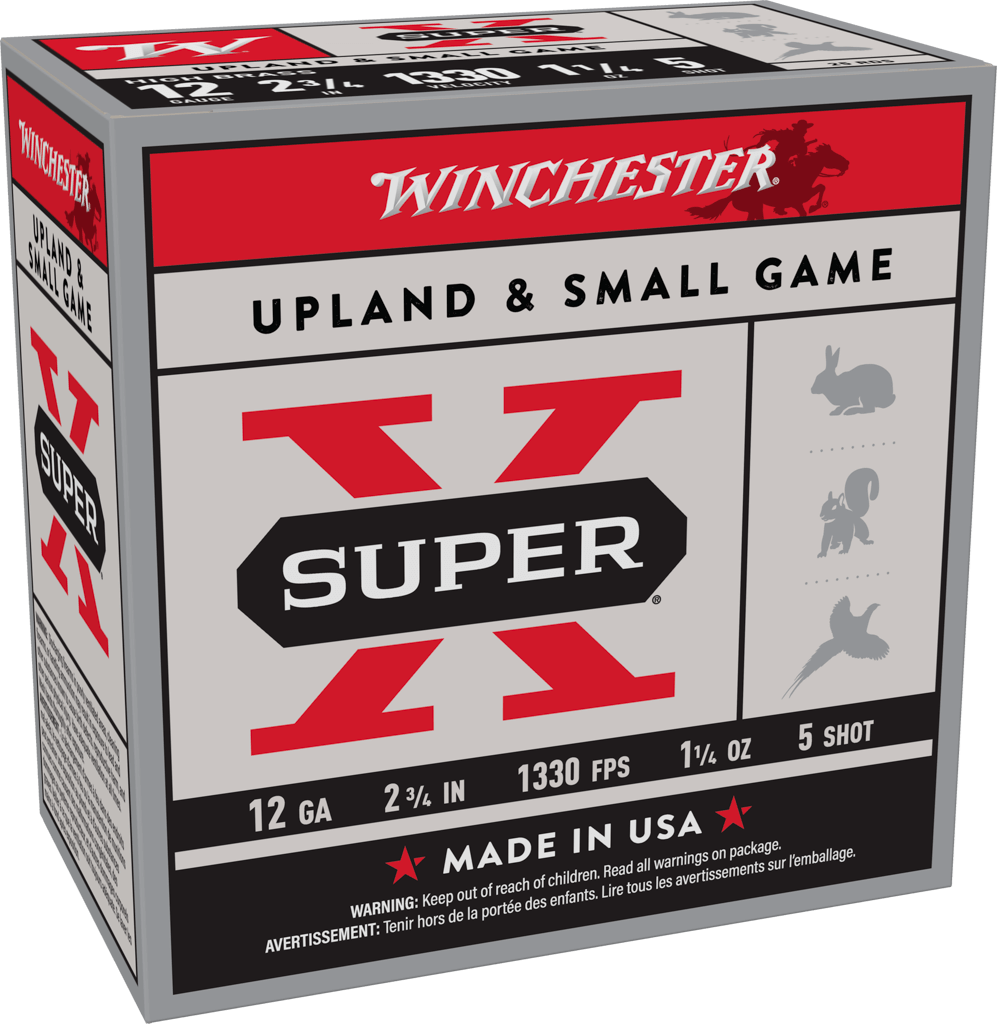 Winchester Super-X Heavy Lead Load 12 Gauge 2 3/4" Shot #5 (25 Rounds)