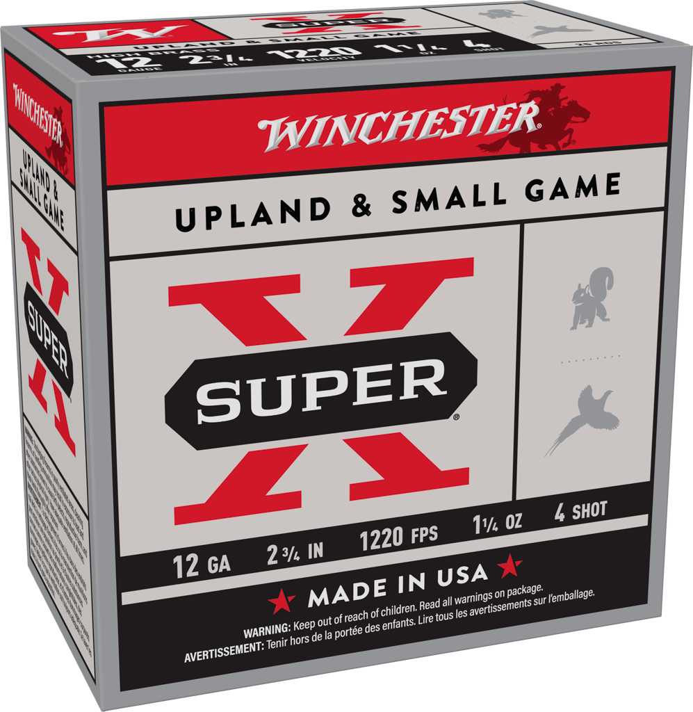 Winchester Super-X High Brass 12 Gauge 2 3/4" 1 1/4oz. Shot #4