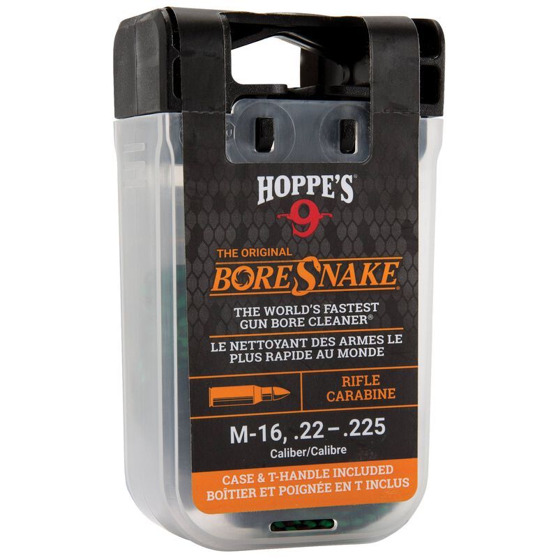 Hoppe's BoreSnake w/ Carry Case & Pull Handle .22-225 Cal