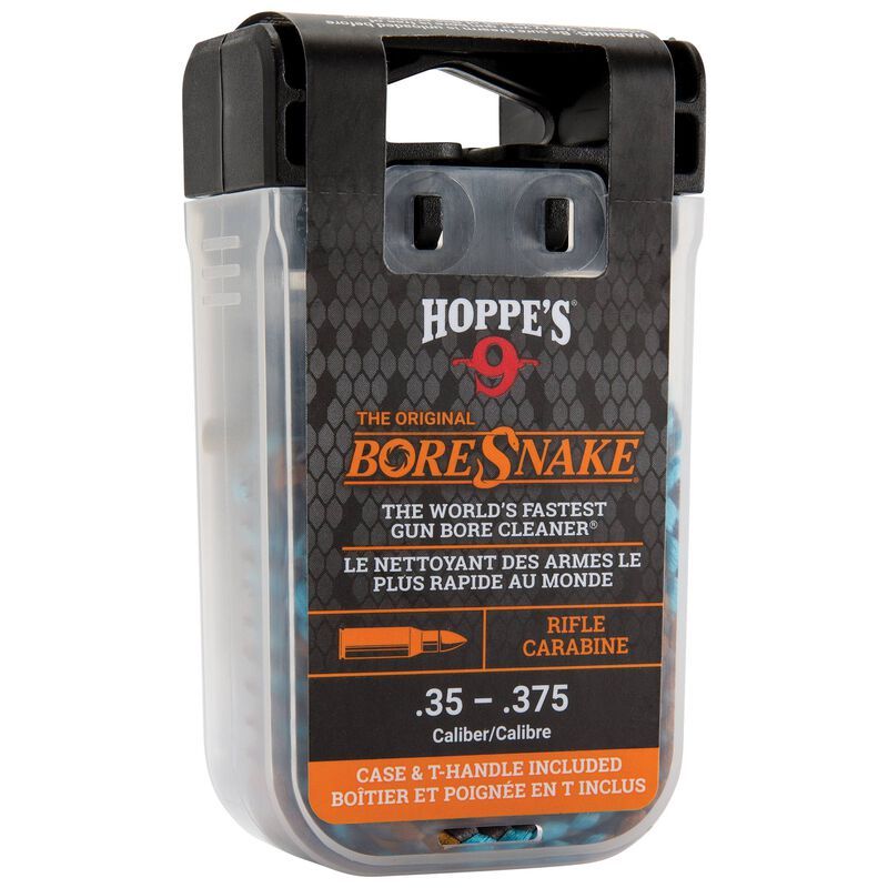 Hoppe's BoreSnake w/ Carry Case & Pull Handle .35-.375 Cal