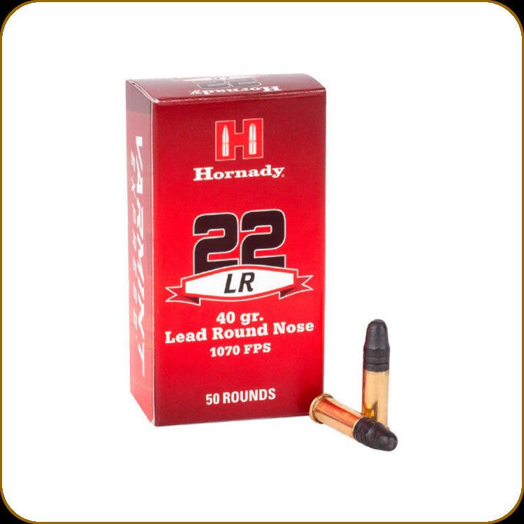 Hornady 22 LR 40 Grain Lead Round Nose 1070FPS (500 Rounds) Hornady 22 LR 40 Grain Lead Round Nose 1070FPS (500 Rounds)