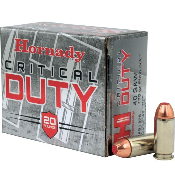 Hornady Critical Duty 40 S&W 175 Grain (20 Rounds)