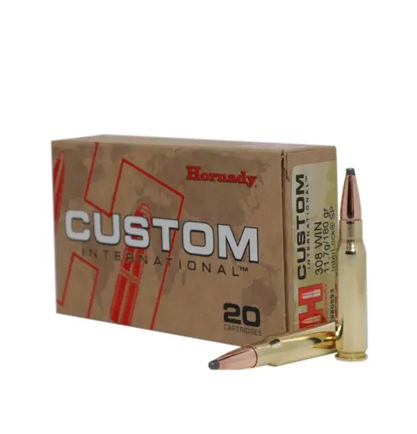 Hornady Custom 308 Win 180 Grain (20 Rounds) Hornady Custom 308 Win 180 Grain (20 Rounds)