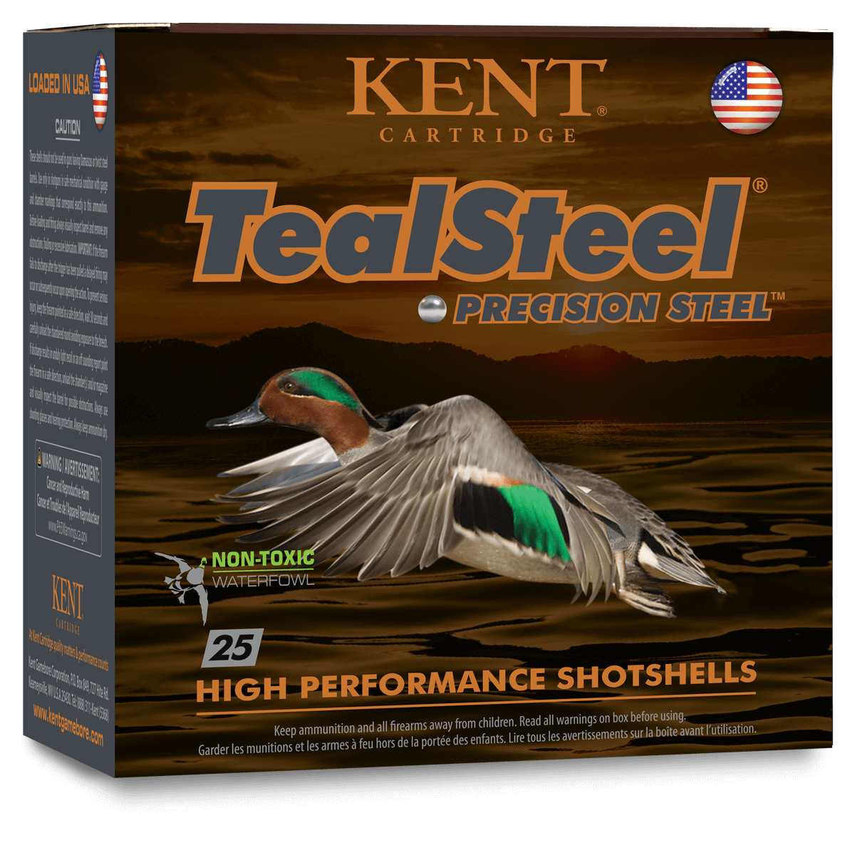 Kent Waterfowl TealSteel Precision 12 Gauge 3" #6  (25 Rounds)