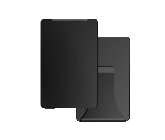 Groove 6-Card Wallet, Color: Black/Aluminum