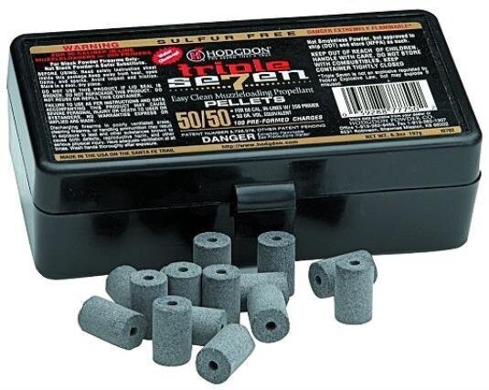 Hodgdon Triple Seven 50/50 Pre-Formed Muzzleloader Black Powder Pellets Hodgdon Triple Seven 50/50 Pre-Formed Muzzleloader Black Powder Pellets