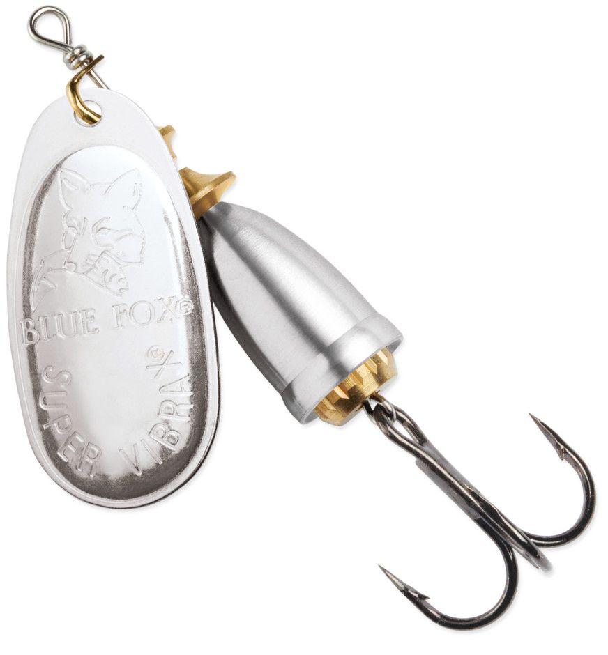 Blue Fox Vibrax Mid-Depth Spinner, Color: Silver, Size: 3/16oz
