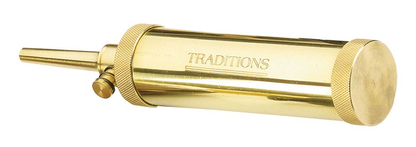 Traditions Deluxe Brass Powder Flask w/ Valve
