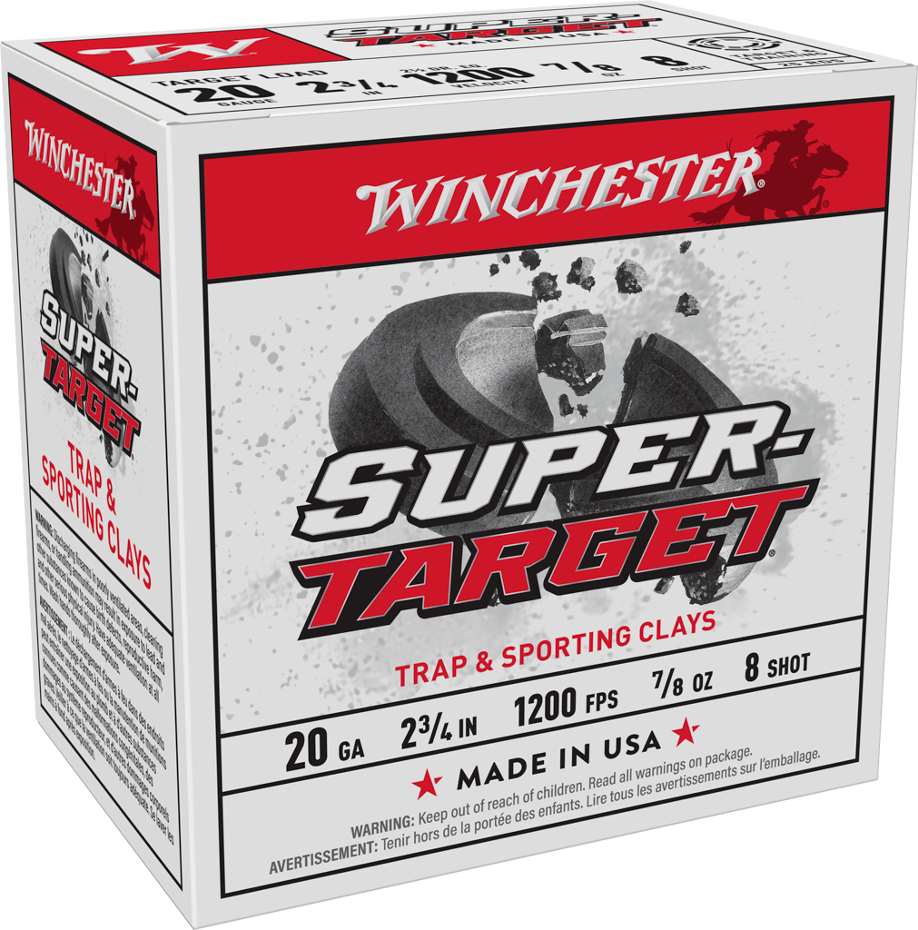 Winchester Super Target 20 Gauge 2 3/4" #8 (250 Rounds)