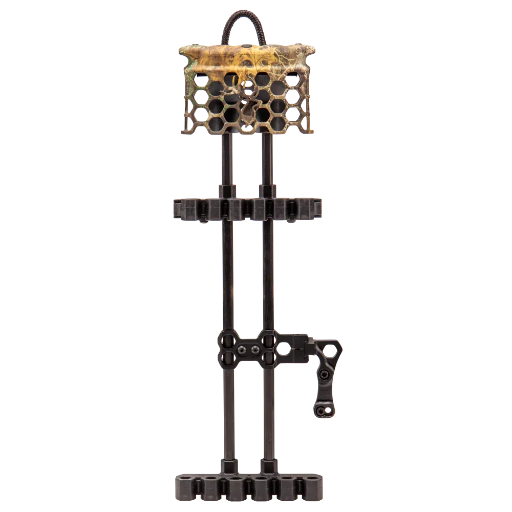 Trophy Ridge Hex Light 5-Arrow Quiver Built-in LED Green Flashlight Edge Camo