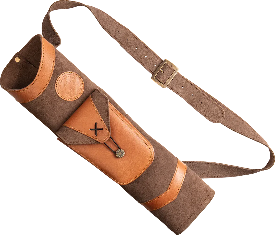 Bear Traditional Back Quiver Brown Leather