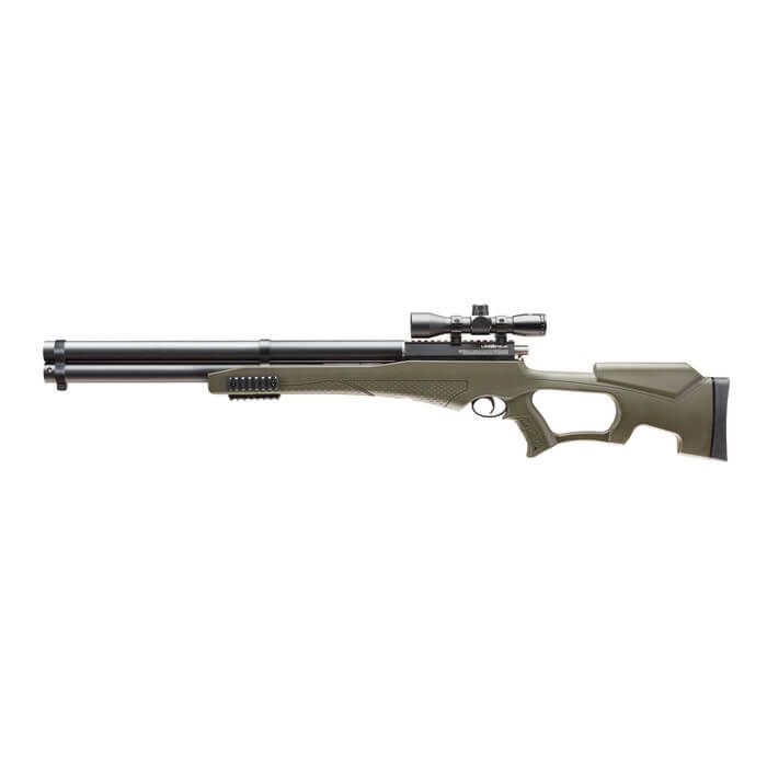 Umarex AirSaber PCP Arrow Air Rifle 450FPS OD Green Stock & Axeon Scope | PAL Not-Required Umarex AirSaber PCP Arrow Air Rifle 450FPS OD Green Stock & Axeon Scope | PAL Not-Required