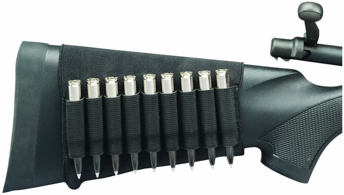 Hunter Specialties Butt Stock Rifle Shell Holder Black Hunter Specialties Butt Stock Rifle Shell Holder Black
