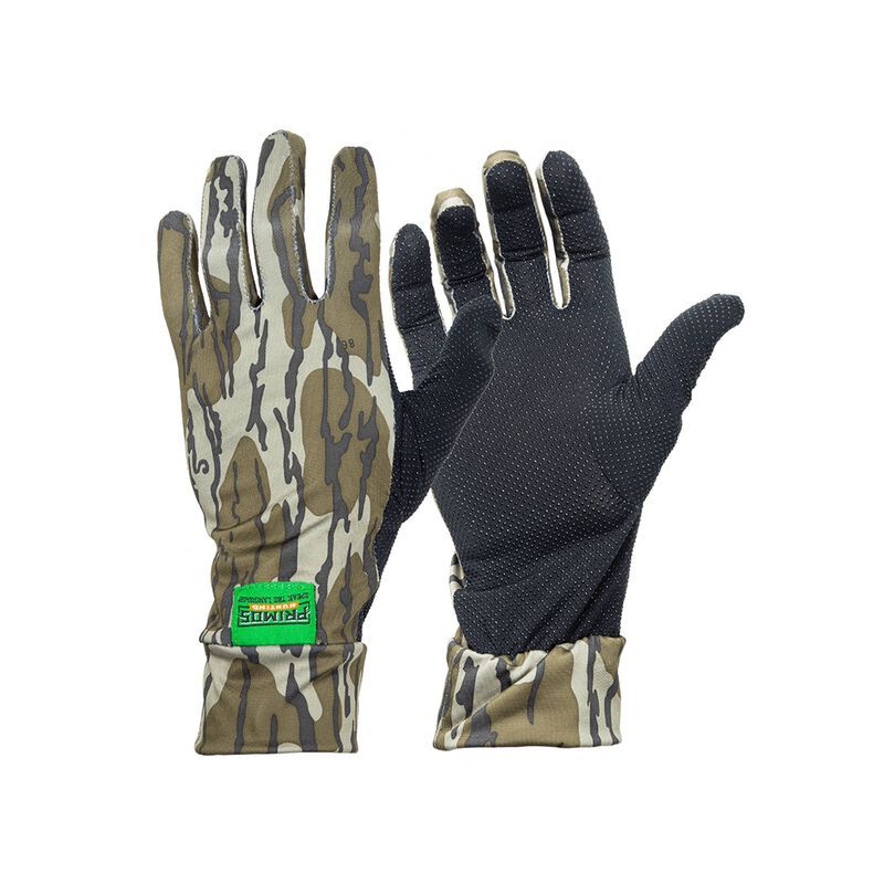 Primos Stretch Sure Grip Gloves Mossy Oak Bottomland