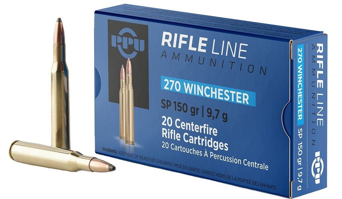 PPU Rifleline 270 Win 150 Grain Soft Point (20 Rounds)