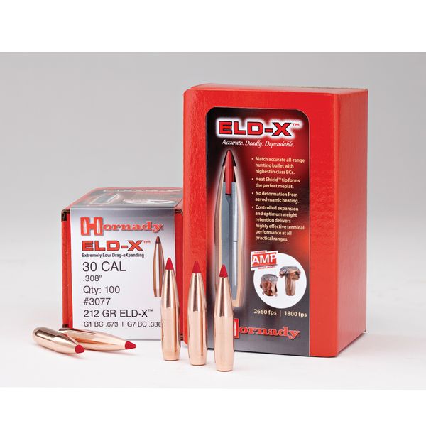 Hornady ELD-X 30 Cal 200 Grain .308 (100 Count)
