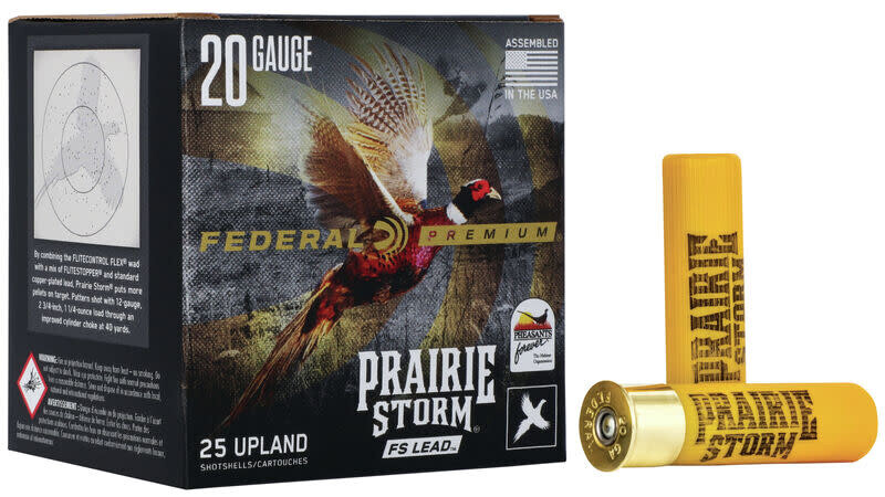 Federal Premium Prairie Storm FS Lead 20 Gauge 3" #6 (25 Rounds)