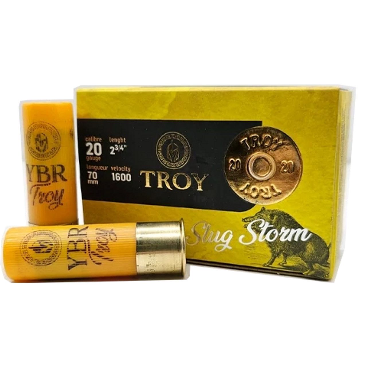 Troy 20 Gauge 2 3/4 Troy 20 Gauge 2 3/4" 3/4oz Slug Storm (10 Rounds)