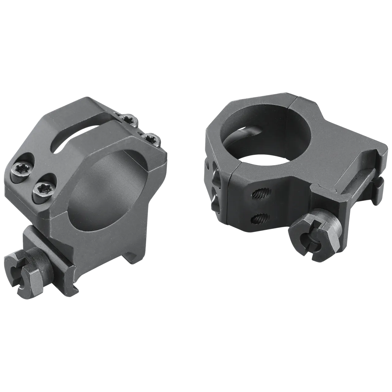 Weaver Tactical Picatinny 4 Hole 1" High Ring Matte Black