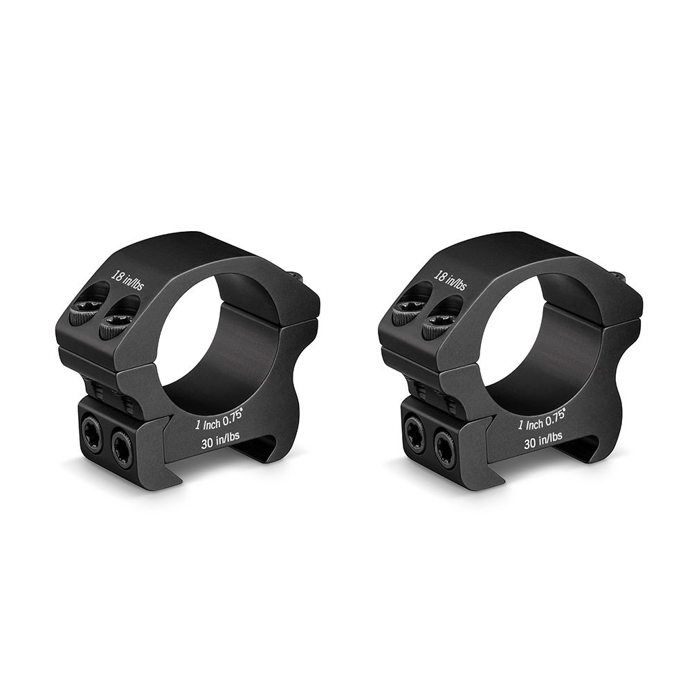 Vortex Pro Rings 1-Inch Low 0.75Inch /19.0mm (2 rings)