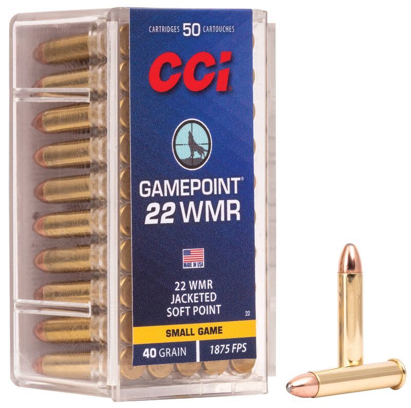 CCI 22 WMR 40gr Gamepoint (50 Rounds)