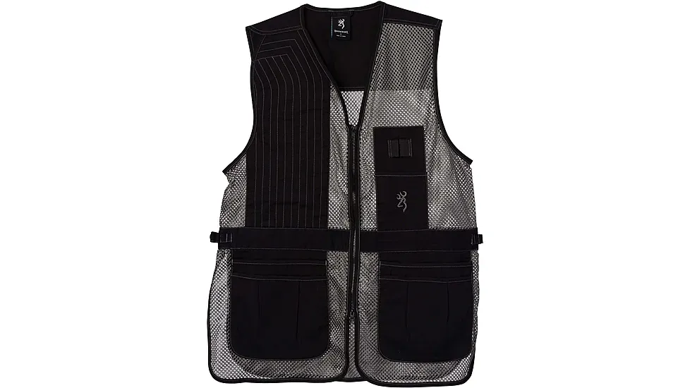 Browning 3050269904: Vest, Trapper Creek Blk/Gray, XL
